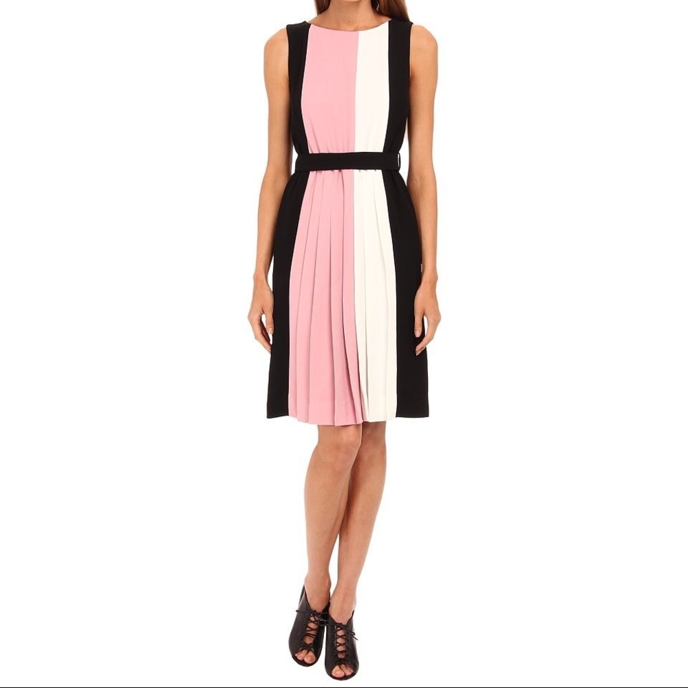 Kate Spade colorblock pleated dress
